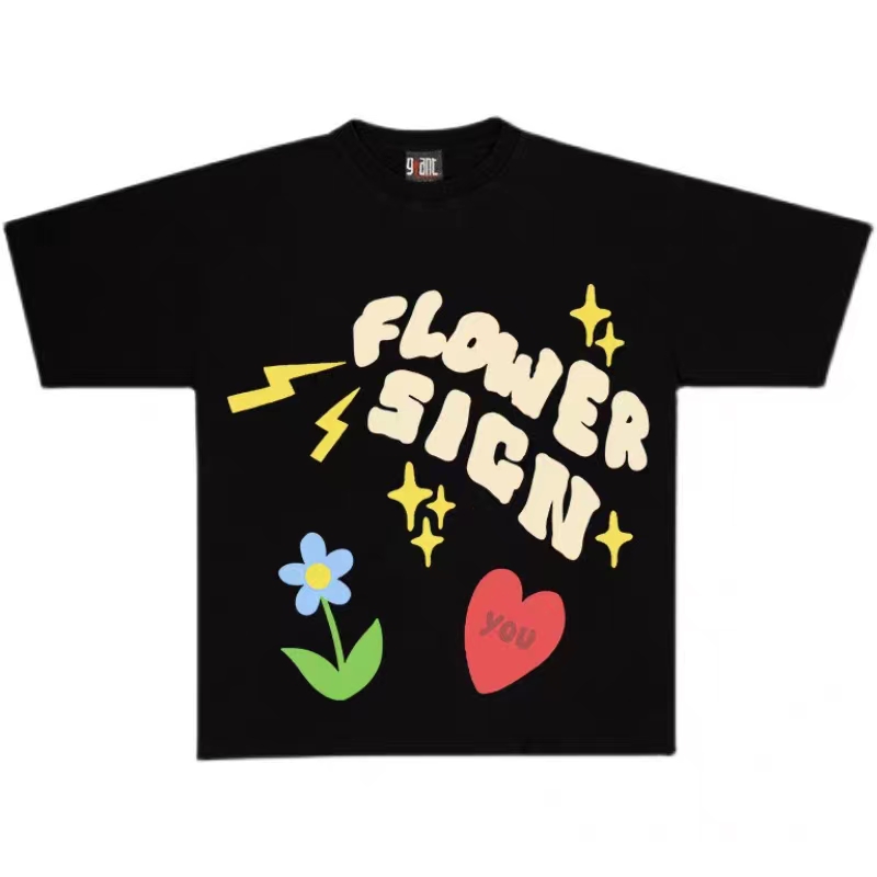 Best Replica Floral print graffiti t-shirt - Colareps
