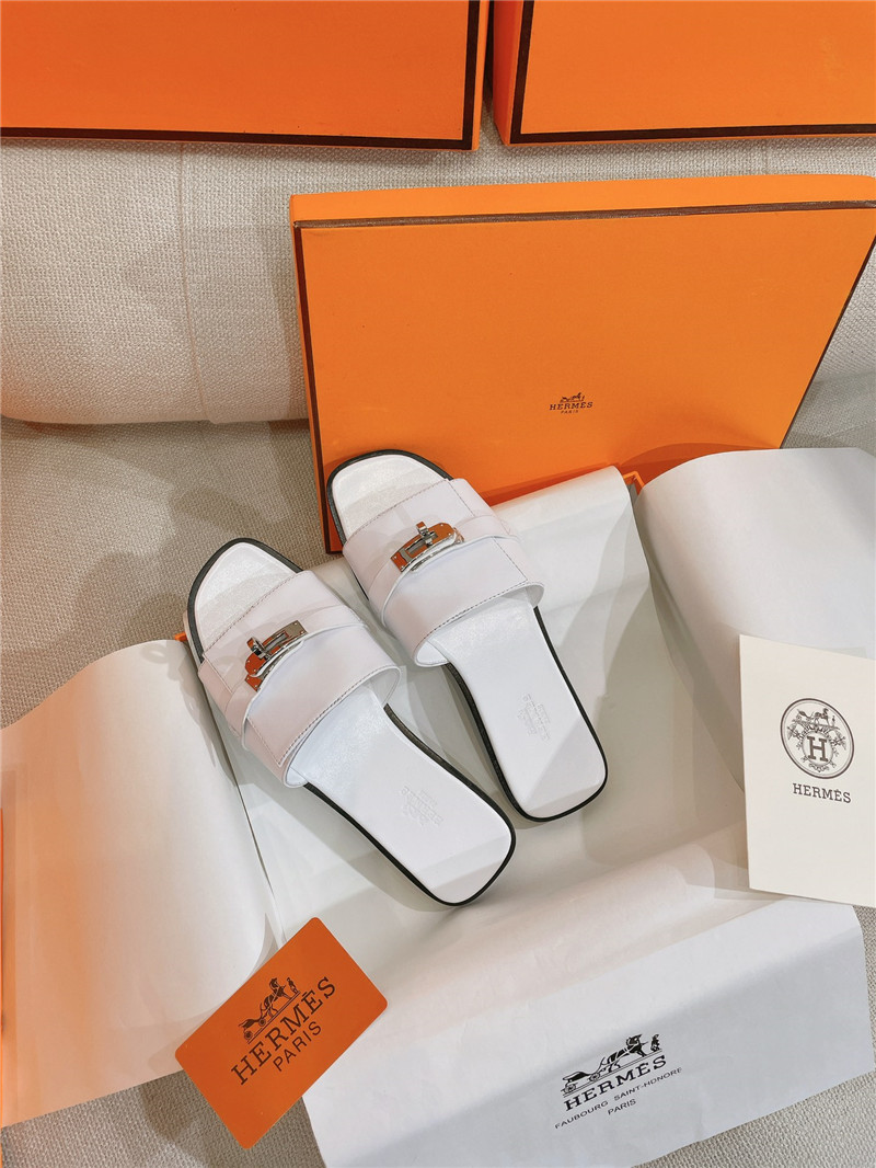 Best Replica Hermès new Giulia flat kelly buckle slippers - Colareps