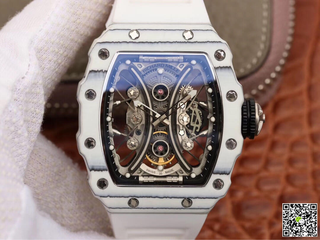 Best Replica Replica Richard Mille RM53-01 1:1 Best Edition KV Factory White TPT Carbon Fiber - Colareps