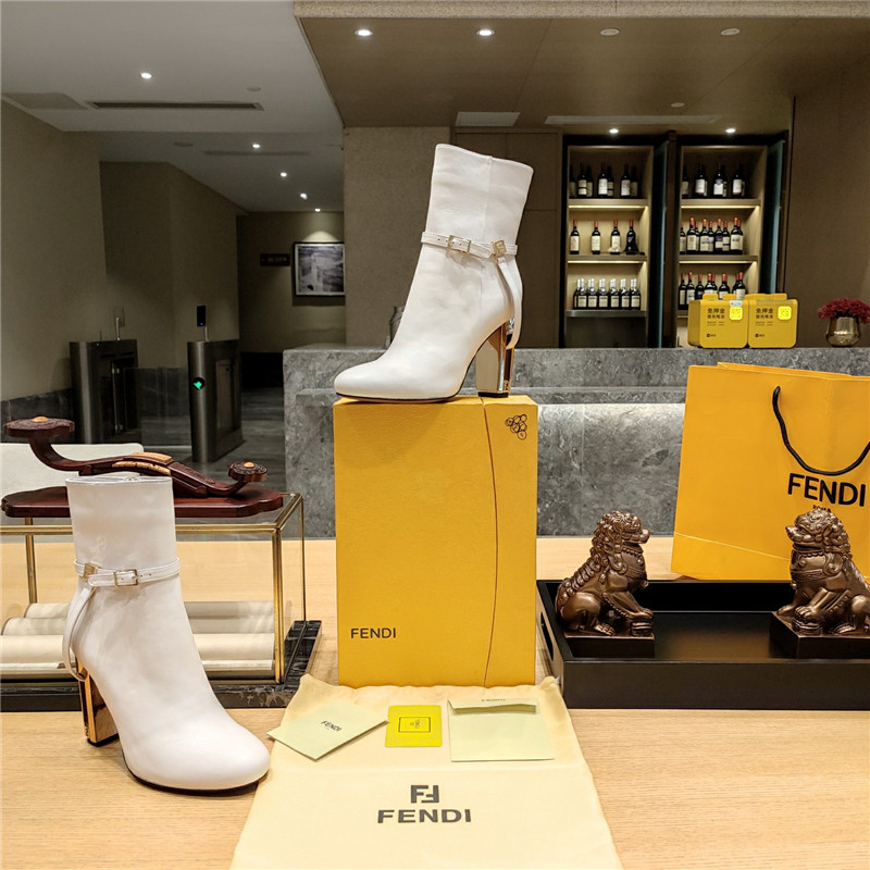 Best Replica fendi electroplated high heel ankle boots - Colareps
