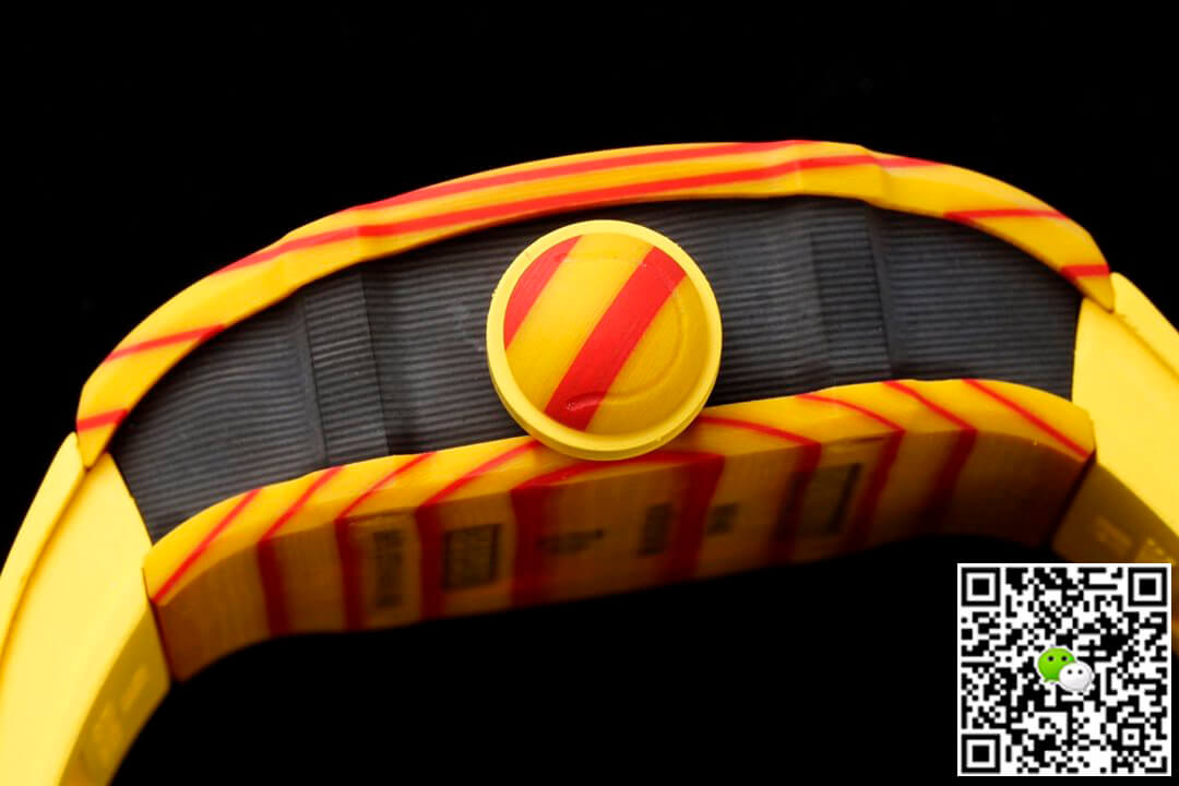 Replica Richard Mille RM27-03 Rafael Nadal Tourbillon 1:1 Best Edition RM Factory Yellow Rubber Strap