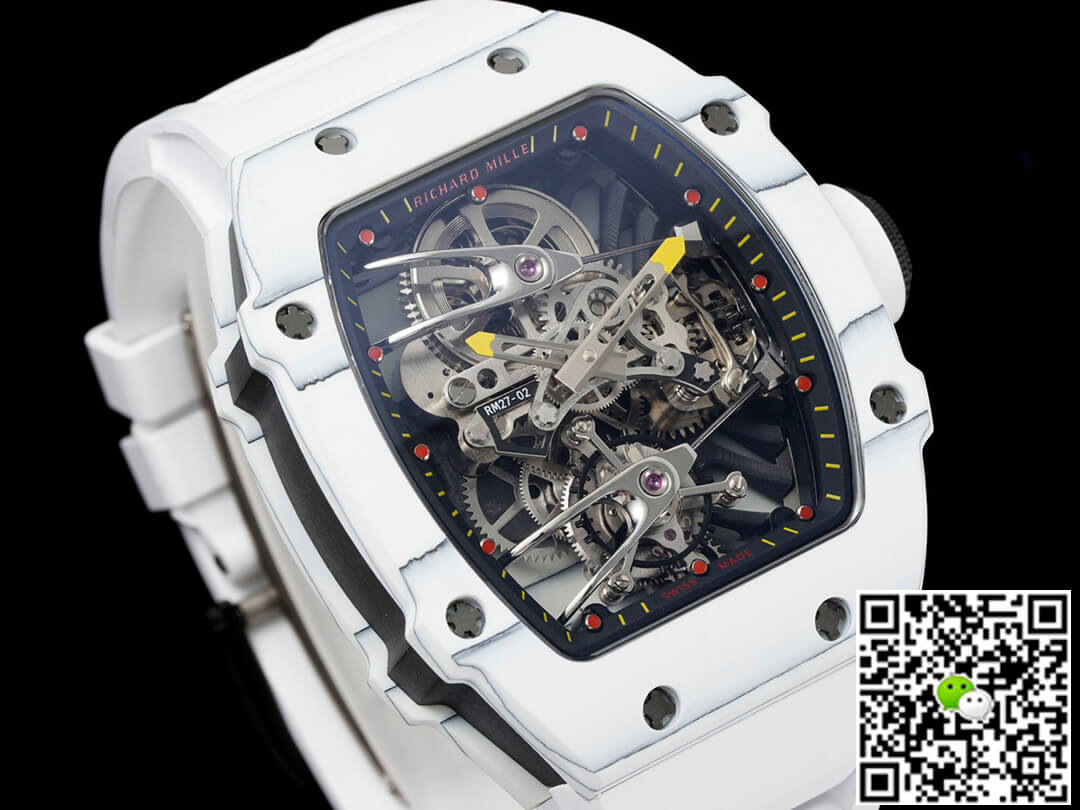 Replica Richard Mille RM27-02 Rafael Nadal Tourbillon 1:1 Best Edition RM Factory Carbon Fiber Case