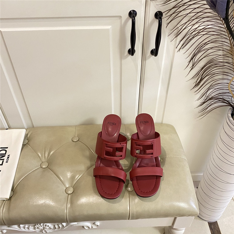 Best Replica fendi high heel slippers - Colareps