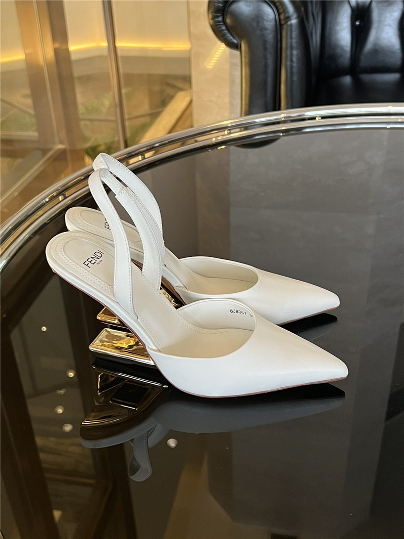 Best Replica fendi F-shaped three-dimensional heel pumps - Colareps