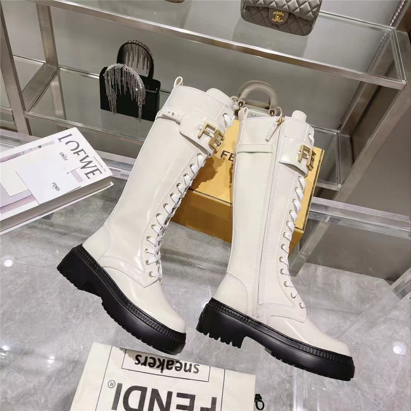 Best Replica fendi domino FF long boots - Colareps