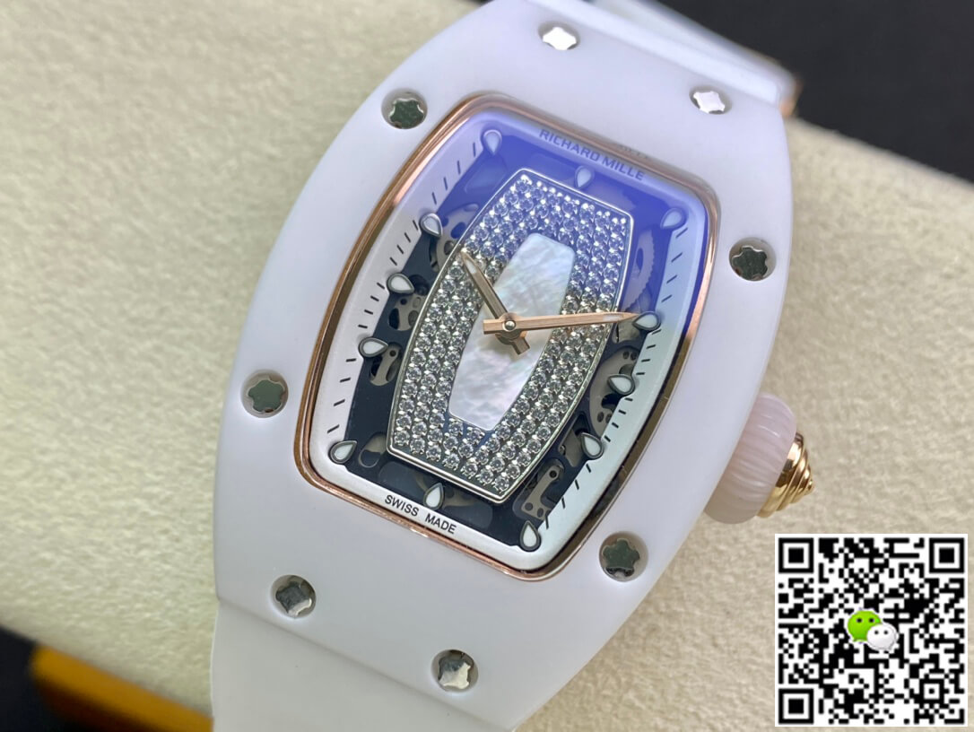 Richard Mille Replica RM 07-01 1:1 Best Edition RM Factory Ceramic White Strap