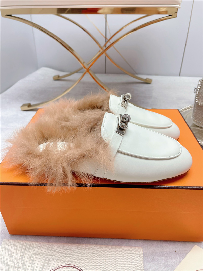 Best Replica hermes classic wool slippers - Colareps