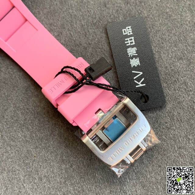 Replica Richard Mille RM055 1:1 Best Edition KV Factory V2 Ceramic Pink Strap