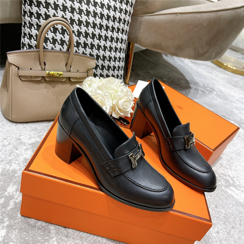 Best Replica hermes dauphine mid heel mules - Colareps