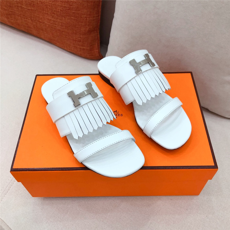 Best Replica hermes H flat slipper sandals - Colareps
