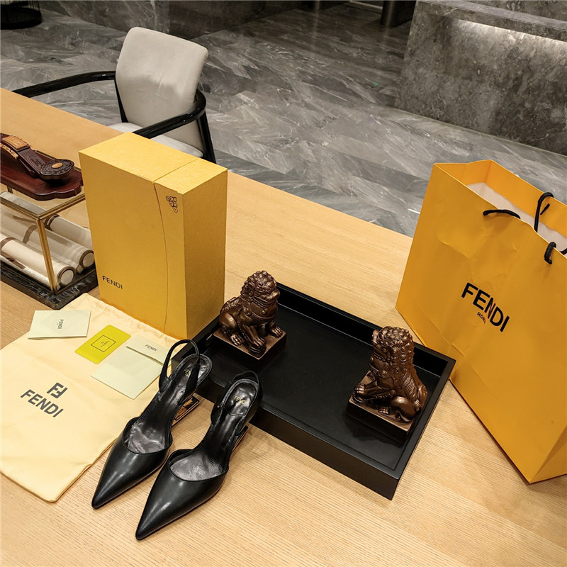 Best Replica Fendi Dupes back strap toe high heels - Colareps