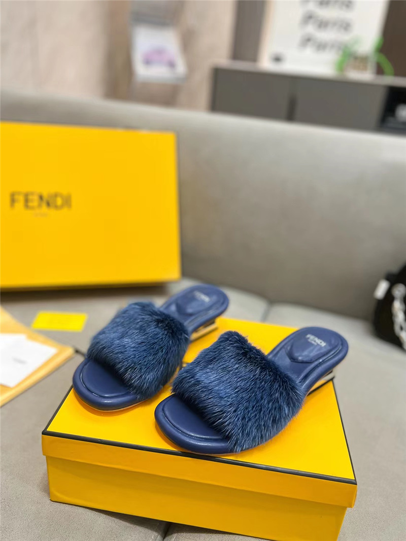 Best Replica fendi new mink fur slippers - Colareps