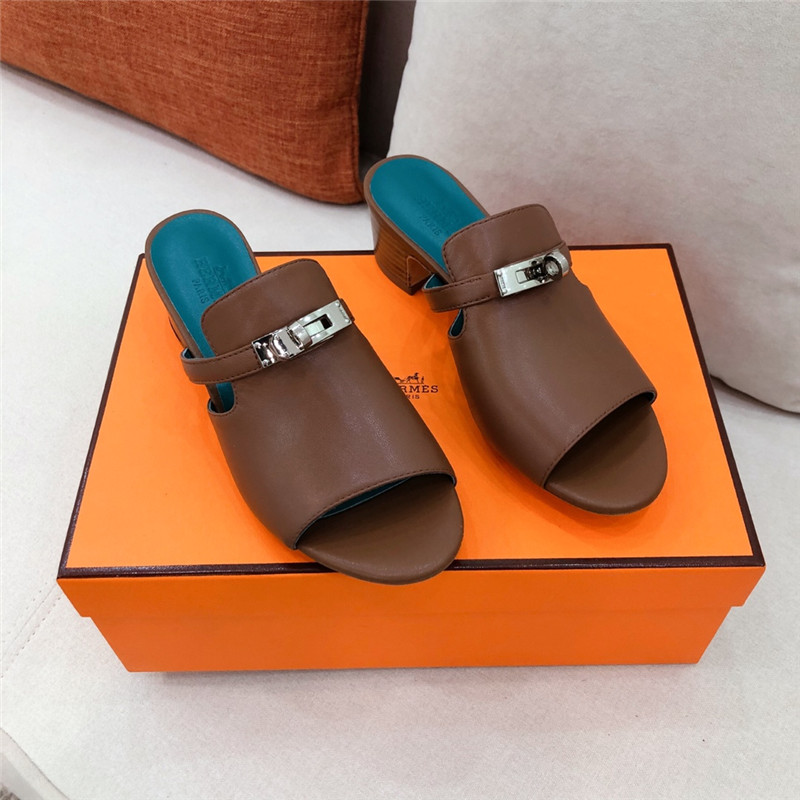 Best Replica Hermes Sandals Dupe chunky heel sandals - Colareps