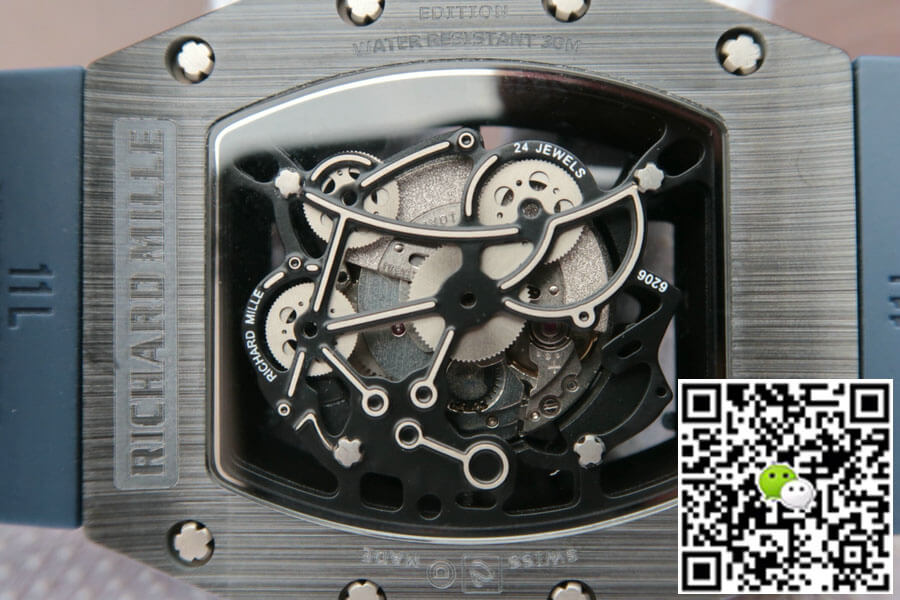 Replica Richard Mille RM055 1:1 Best Edition KV Factory Dark Blue Strap