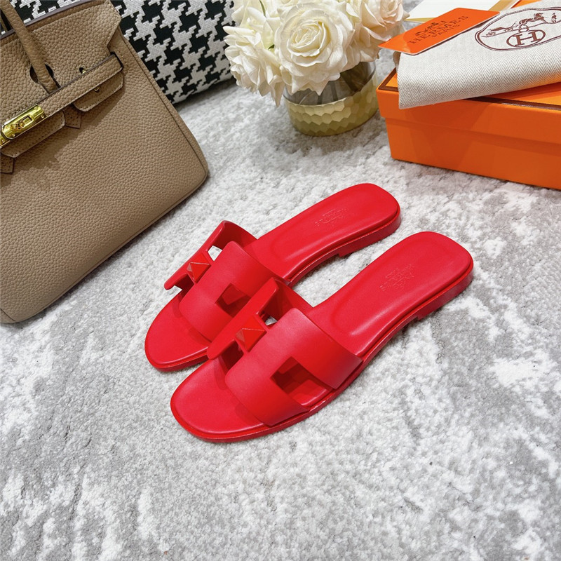 Best Replica Hermes Sandals Dupe summer new orange sandals - Colareps