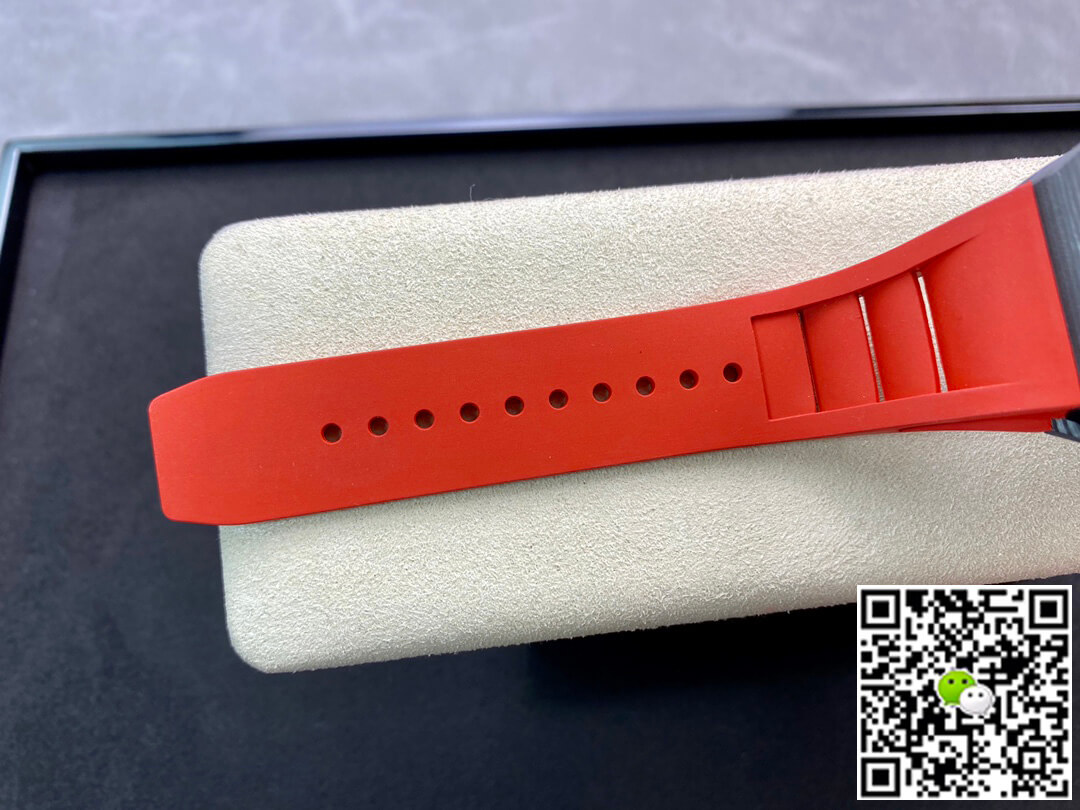 Richard Mille Replica RM011 1:1 Best Edition KV Factory V3 Red Rubber Strap