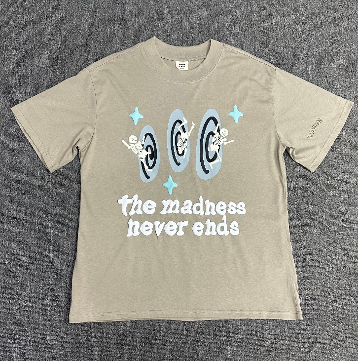 Best Replica Cosmic Skull Foam Print Short Sleeve Tee - Colareps