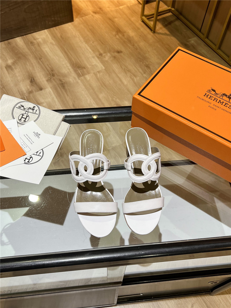 Best Replica Hermes Sandals Dupe chunky heel sandals - Colareps