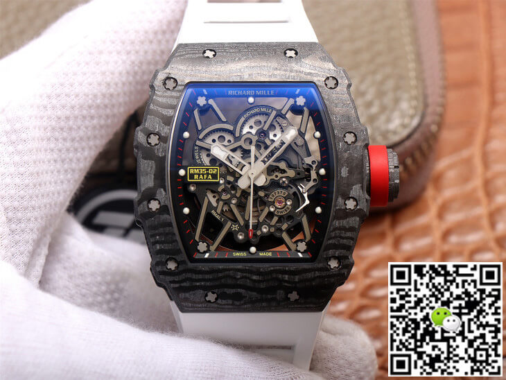Best Replica Replica Richard Mille RM35-02 1:1 Best Edition ZF Factory White Rubber Strap - Colareps