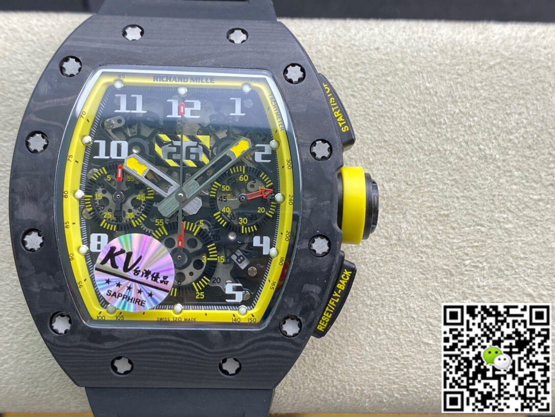 Best Replica Replica Richard Mille RM-011 1:1 Best Edition KV Factory Forged Carbon - Colareps