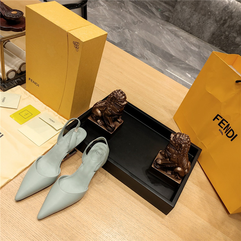 Best Replica Fendi Dupes back strap toe high heels - Colareps