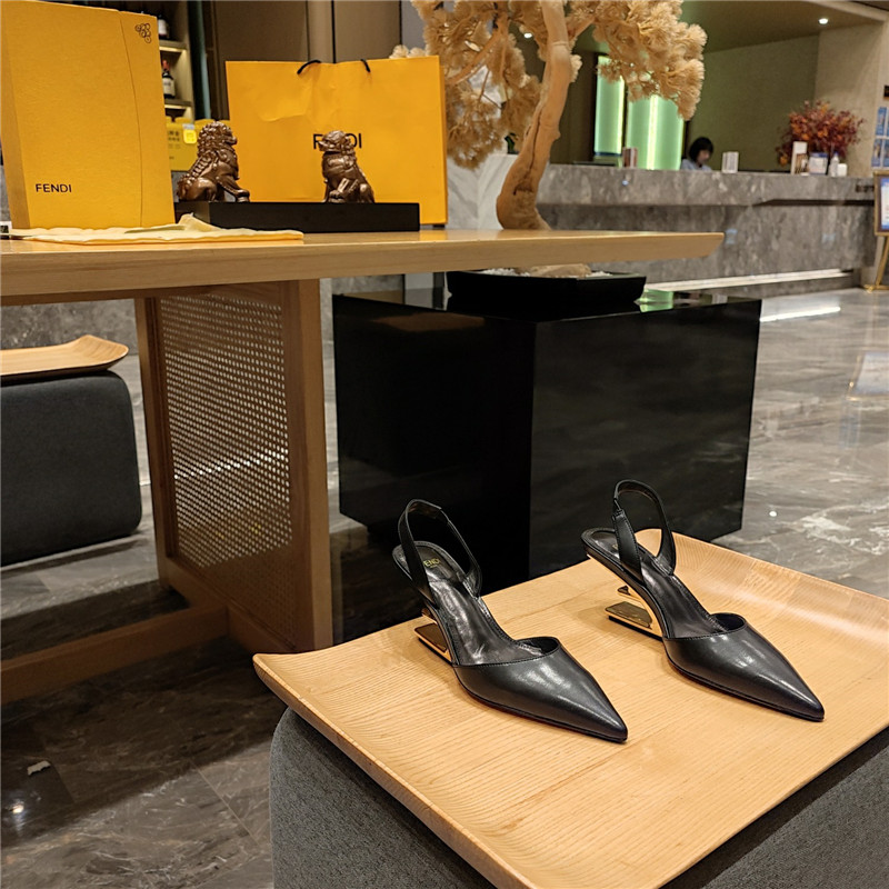 Best Replica Fendi Dupes back strap toe high heels - Colareps