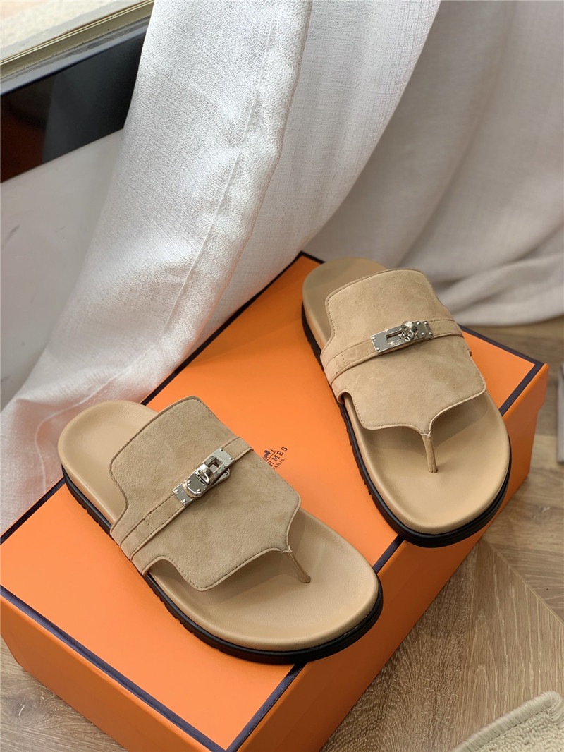 Best Replica hermes Kelly buckle flip flops - Colareps