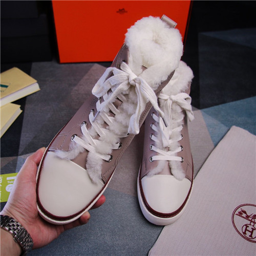 Best Replica Hermes Birkin Replica wool high-top shoes - Colareps