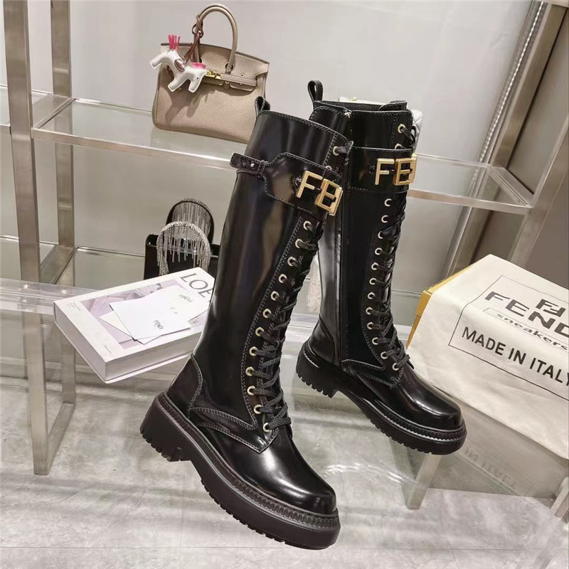 Best Replica fendi domino FF long boots - Colareps