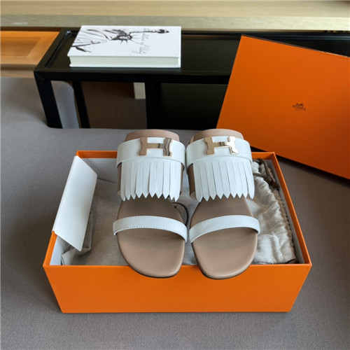 Best Replica hermes H flat slippers - Colareps