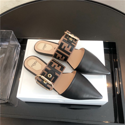 Best Replica fendi pointed flat slippers - Colareps