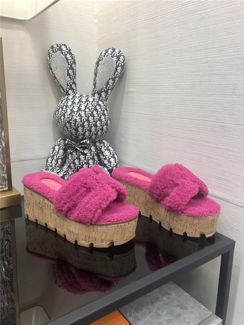 Best Replica Hermes Birkin Replica Teddy Fur Slippers - Colareps