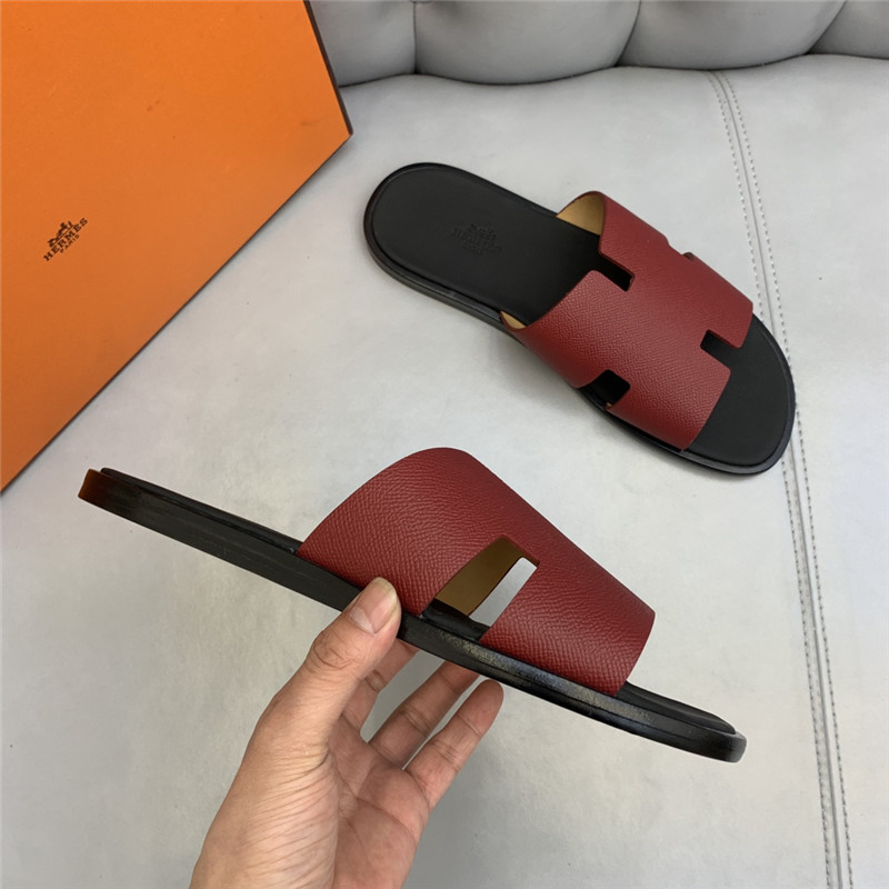 Best Replica hermes H men s slippers - Colareps