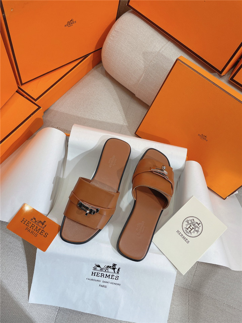 Best Replica Hermès new Giulia flat kelly buckle slippers - Colareps