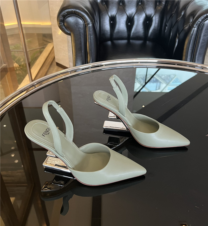 Best Replica fendi F-shaped three-dimensional heel pumps - Colareps