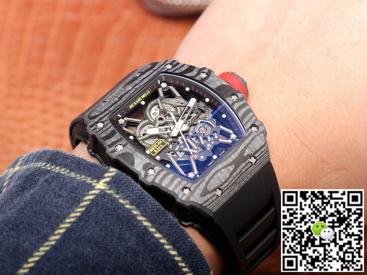 Replica Richard Mille RM35-02 1:1 Best Edition ZF Factory Carbon Fiber Case