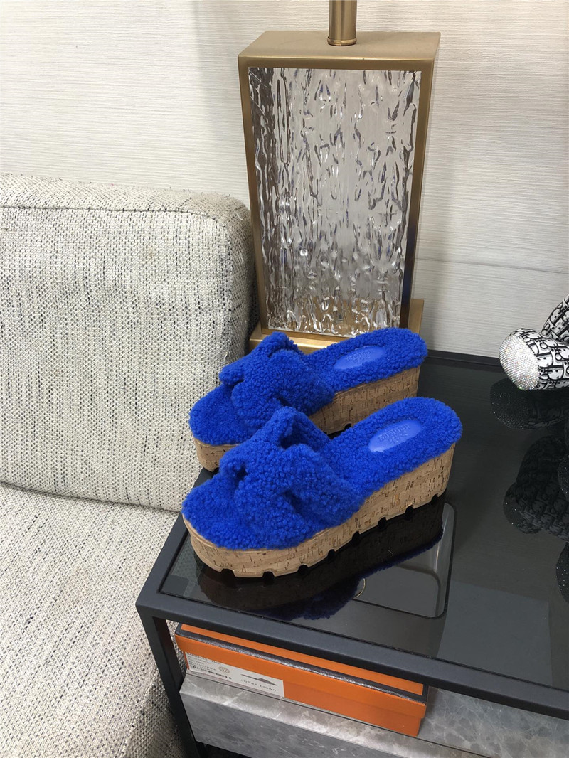 Best Replica Hermès Teddy Fur Slippers - Colareps