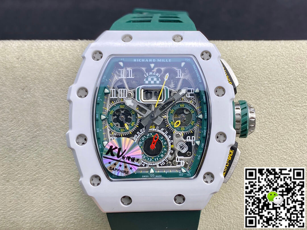 Best Replica Replica Richard Mille RM011-03 1:1 Best Edition KV Factory Green Strap - Colareps