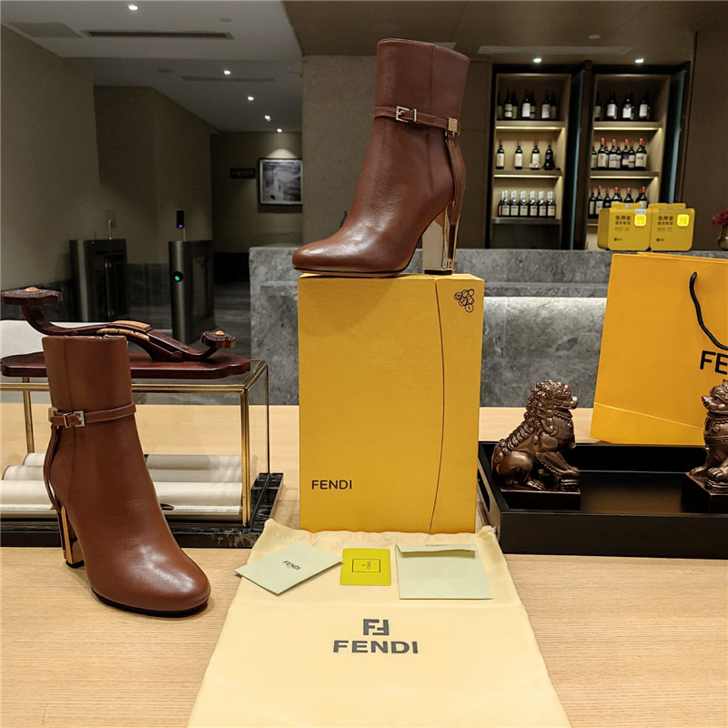 Best Replica fendi electroplated high heel ankle boots - Colareps