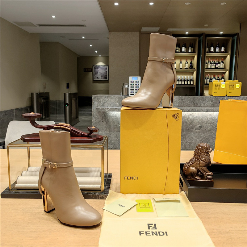 Best Replica fendi electroplated high heel ankle boots - Colareps