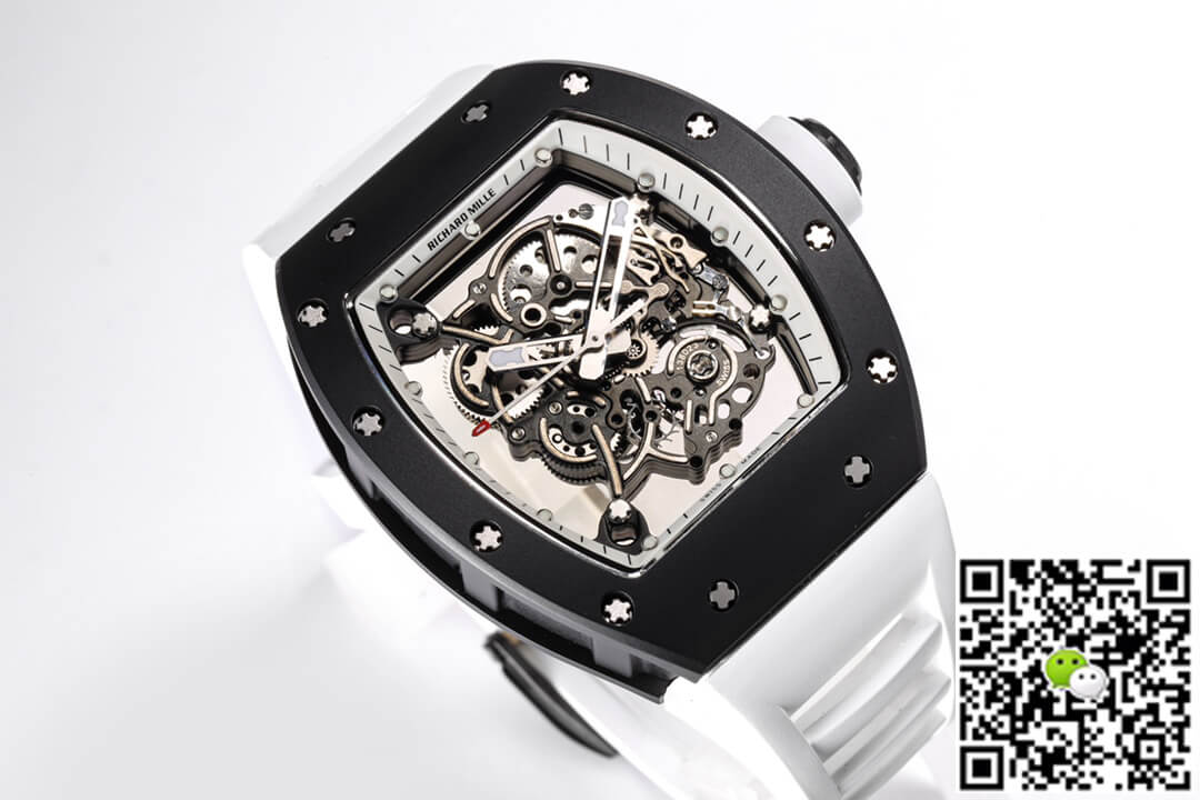 Replica Richard Mille RM-055 1:1 Best Edition BBR Factory Rubber Strap