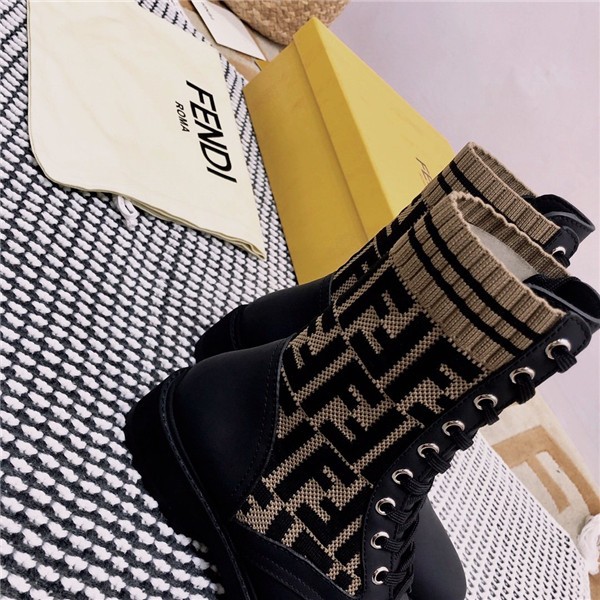 Best Replica fendi Rockoko FF combat boots replica shoes - Colareps