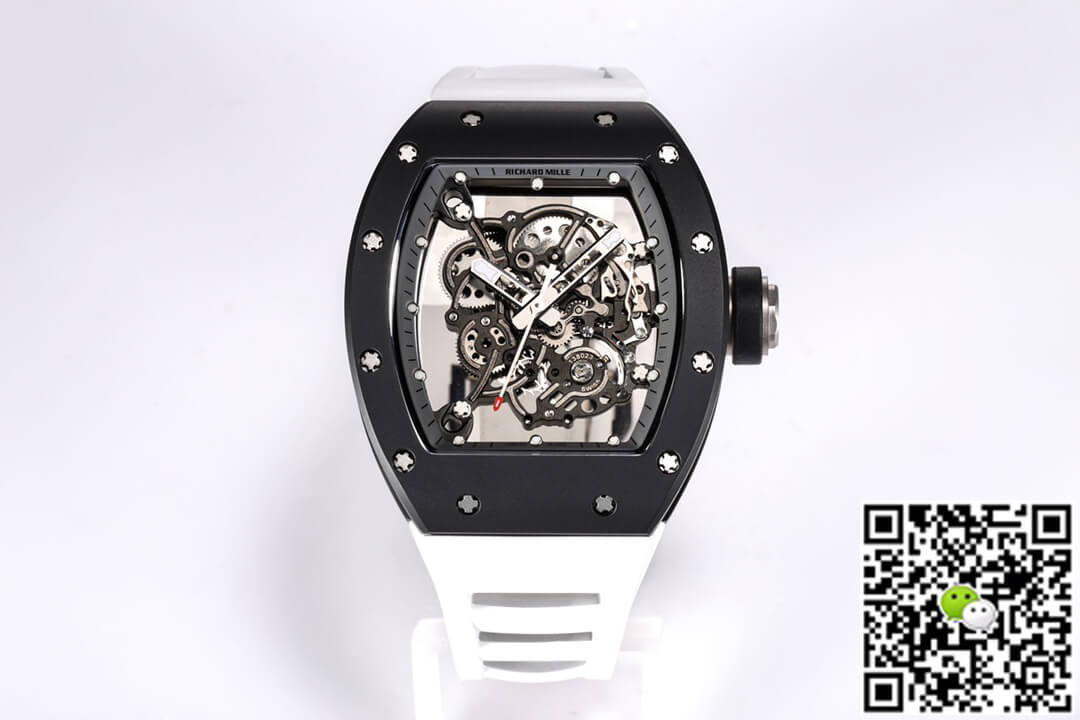 Best Replica Replica Richard Mille RM-055 1:1 Best Edition BBR Factory Black Ceramic Case - Colareps