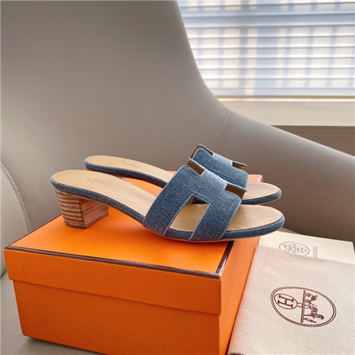 Best Replica hermes oasis denim sandals - Colareps
