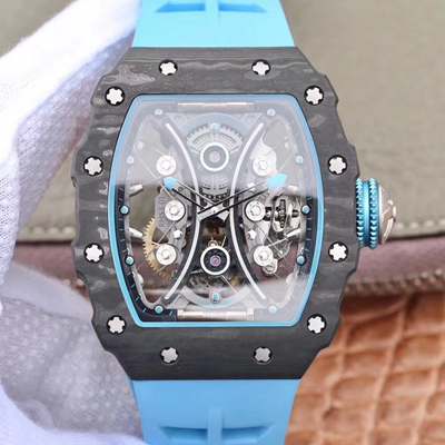 Replica Richard Mille RM53-01 1:1 Best Edition JB Factory Black Carbon Swiss Tourbillon Movement