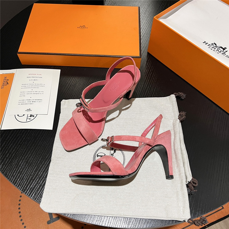 Best Replica Hermes Sandals Dupe classic H high-heeled sandals - Colareps