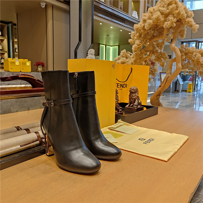 Best Replica fendi electroplated high heel ankle boots - Colareps