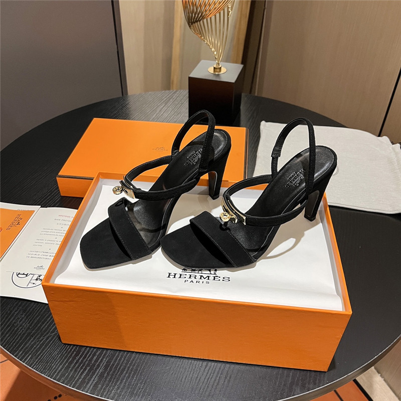 Best Replica Hermes Sandals Dupe classic H high-heeled sandals - Colareps