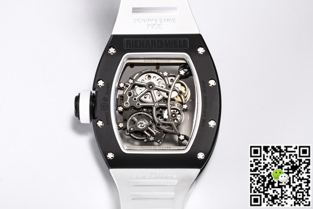 Replica Richard Mille RM-055 1:1 Best Edition BBR Factory Rubber Strap