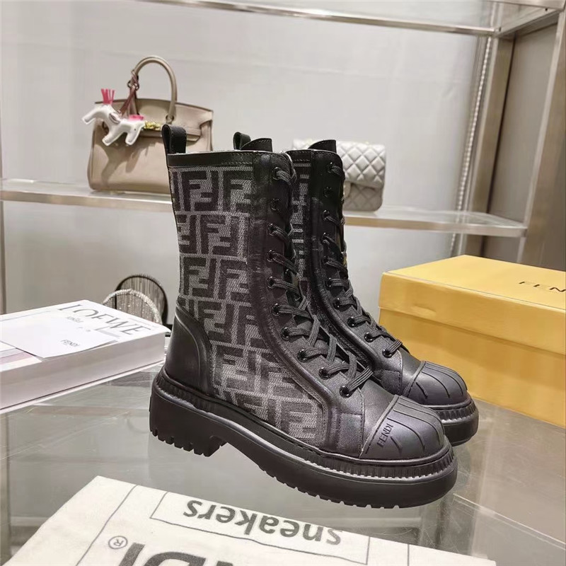 Best Replica fendi domino FF ankle boots - Colareps